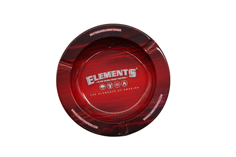 Elements Metal Ashtray with Magnet - Red