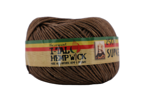 I-TAL ROLLED HEMP WICK 250 FT SUPREME SPOOL