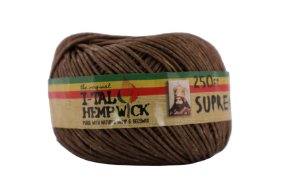 I-TAL ROLLED HEMP WICK 250 FT SUPREME SPOOL