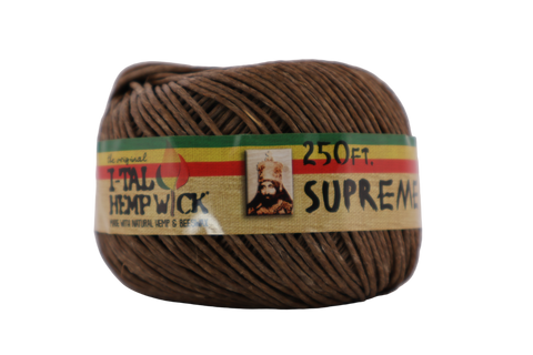 I-TAL ROLLED HEMP WICK 250 FT SUPREME SPOOL