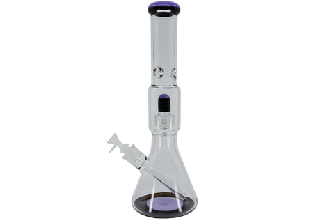 Two Tone Matrix Perk Beaker Bong - 16"