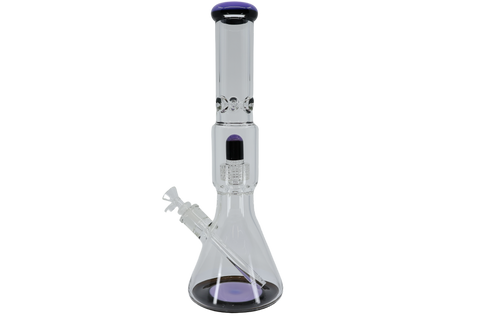 Two Tone Matrix Perk Beaker Bong - 16"