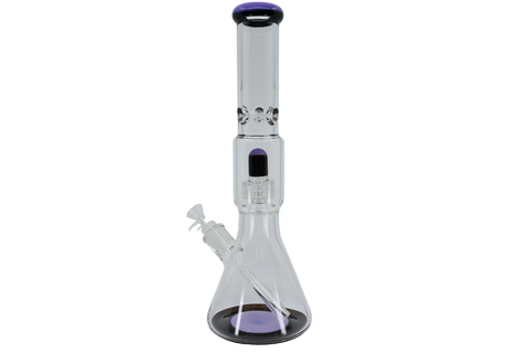 Two Tone Matrix Perk Beaker Bong - 16"