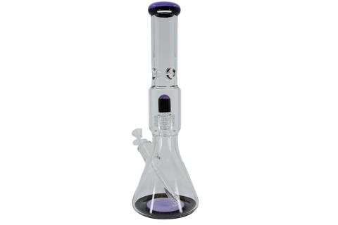 Two Tone Matrix Perk Beaker Bong - 16"