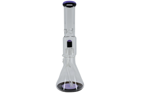 Two Tone Matrix Perk Beaker Bong - 16"