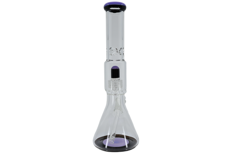 Two Tone Matrix Perk Beaker Bong - 16"