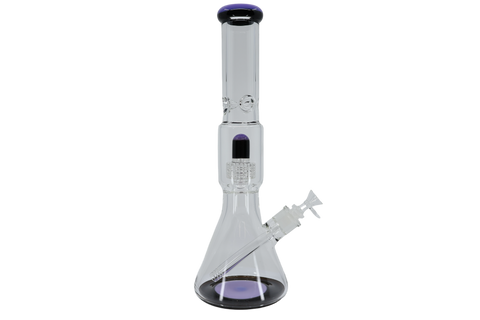 Two Tone Matrix Perk Beaker Bong - 16"