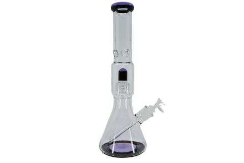 Two Tone Matrix Perk Beaker Bong - 16"