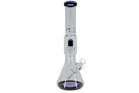 Two Tone Matrix Perk Beaker Bong - 16"