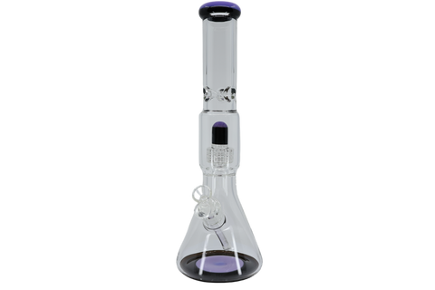 Two Tone Matrix Perk Beaker Bong - 16"