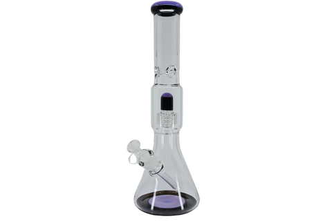 Two Tone Matrix Perk Beaker Bong - 16"