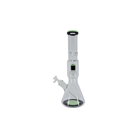 Two Tone Matrix Perk Beaker Bong - 16"