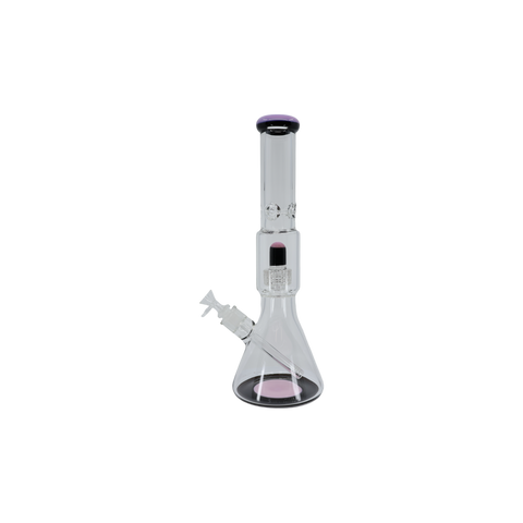 Two Tone Matrix Perk Beaker Bong - 16"