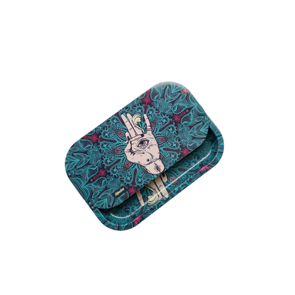 Rolling Tray Kit W/ Magnetic Lid - Afghan Hemp