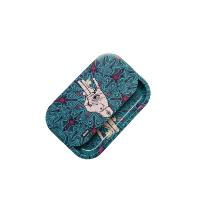 Rolling Tray Kit W/ Magnetic Lid - Afghan Hemp