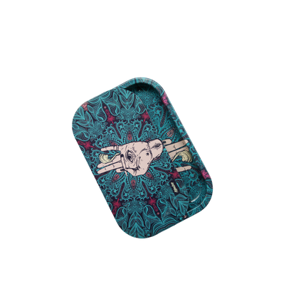 Rolling Tray Kit W/ Magnetic Lid - Afghan Hemp