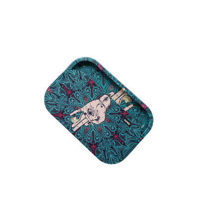 Rolling Tray Kit W/ Magnetic Lid - Afghan Hemp