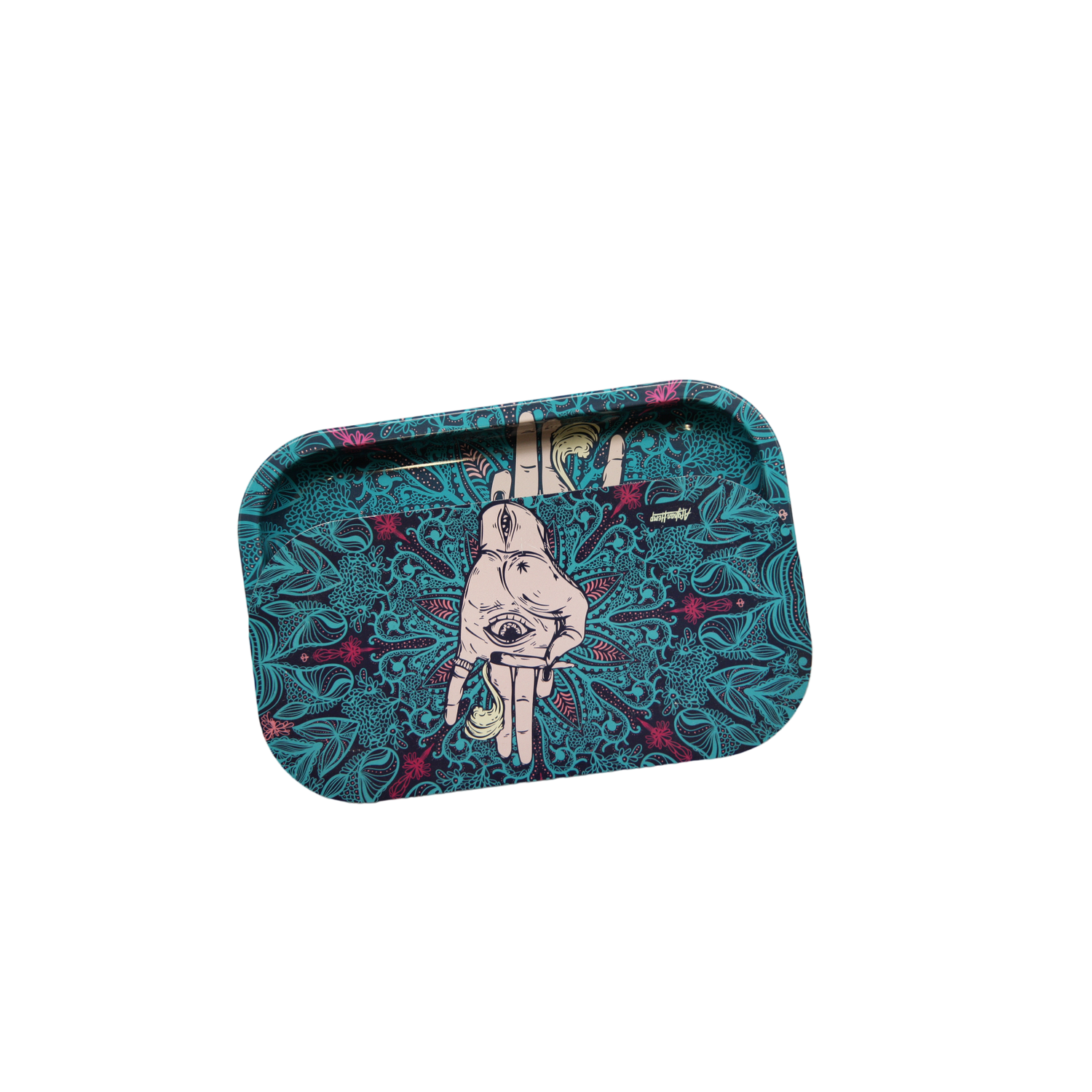 Rolling Tray Kit W/ Magnetic Lid - Afghan Hemp