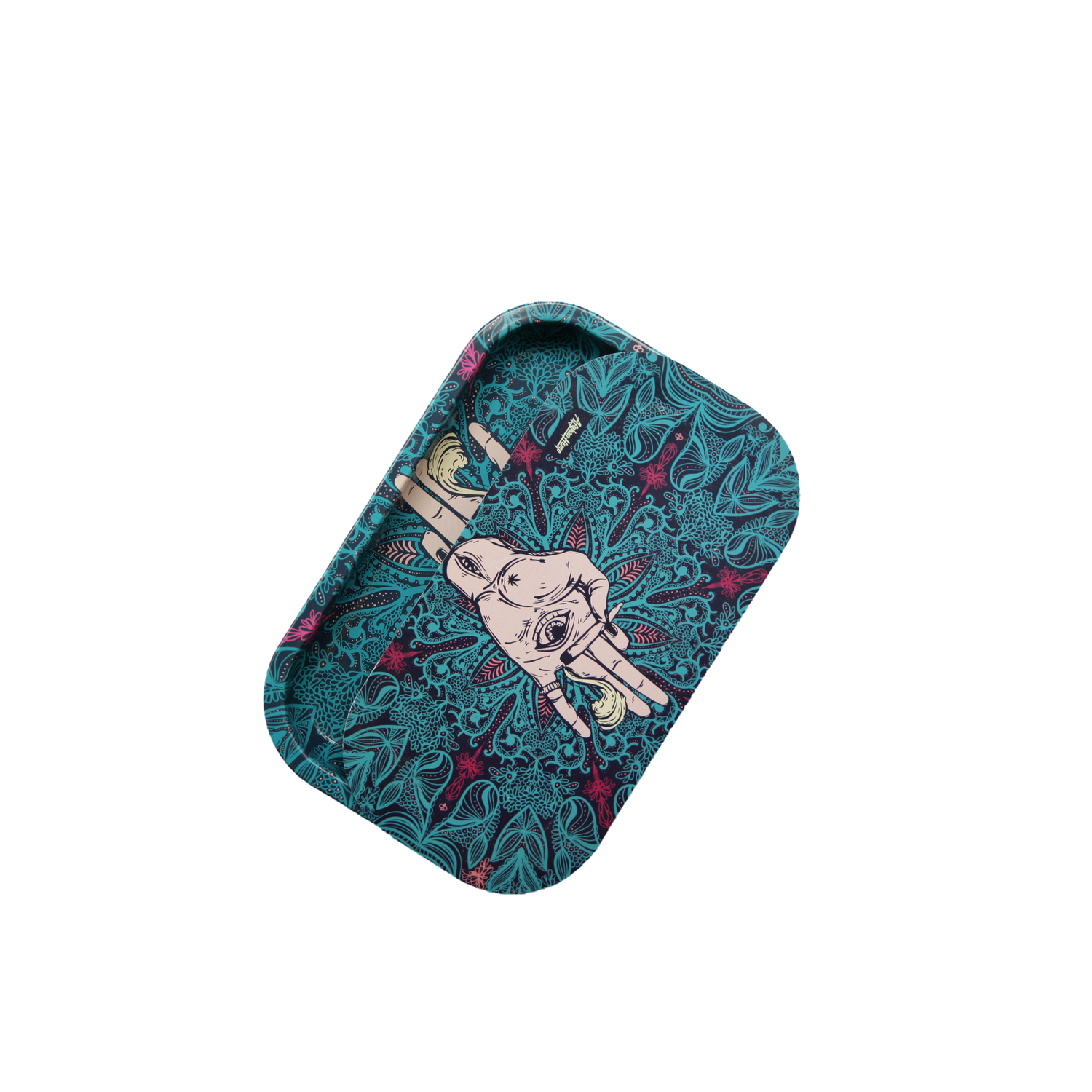Rolling Tray Kit W/ Magnetic Lid - Afghan Hemp