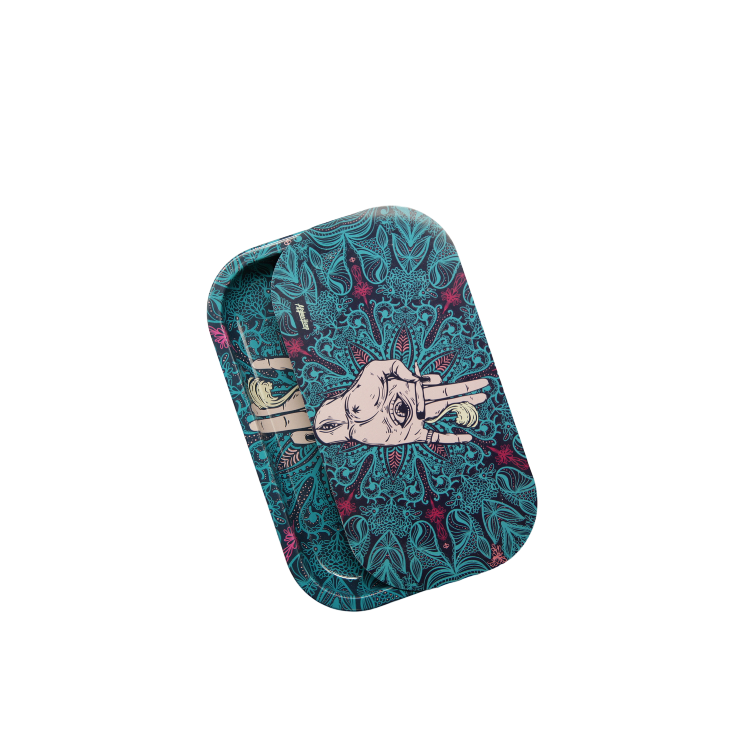 Rolling Tray Kit W/ Magnetic Lid - Afghan Hemp