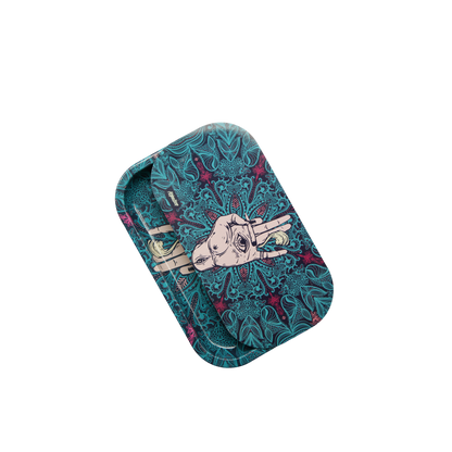 Rolling Tray Kit W/ Magnetic Lid - Afghan Hemp