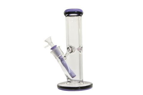 Two Tone Straight Tube Bong - 10"